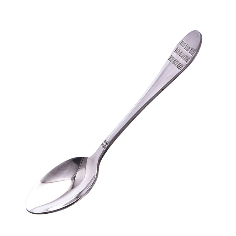 BWS1410 Reticular Pattern Handle Stainless Steel Spoon