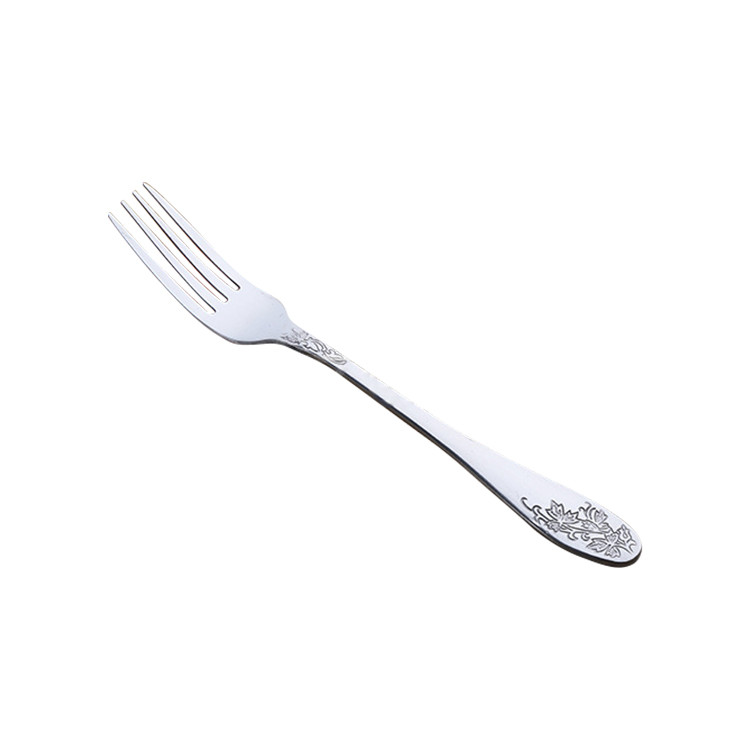 BWS1421 Stainless Steel Dining Fork with Pattern Handle