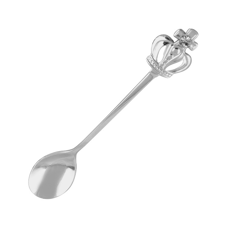 BWS1430 Dessert, Yogurt Spoon with Crown Handle