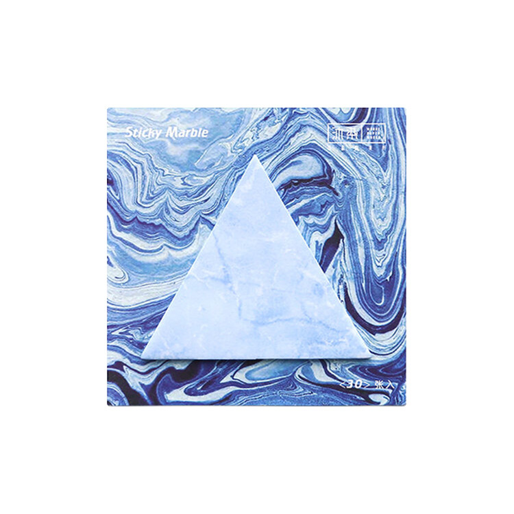 FPS1126 Triangular Blue Sticky Note with Marble Texture