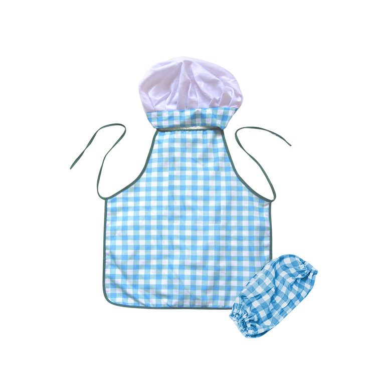 APA1130 Children's TC Apron. Sleeve and Chef Cap Combo