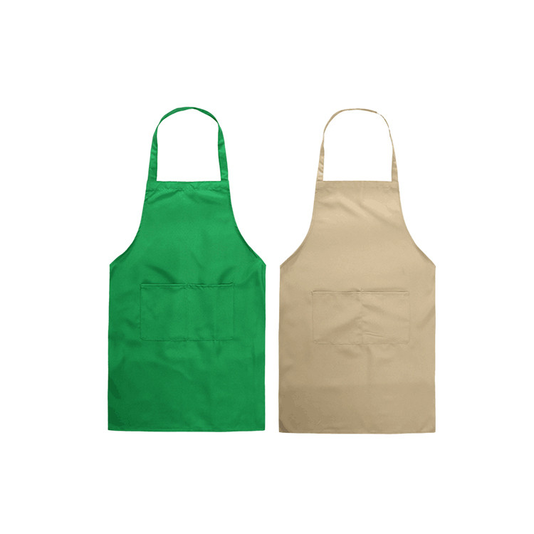 APA1159 Solid Color Polyester Apron with Big Pockets