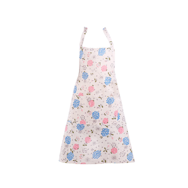 APA1167 Pretty Floral Print Canvas Apron