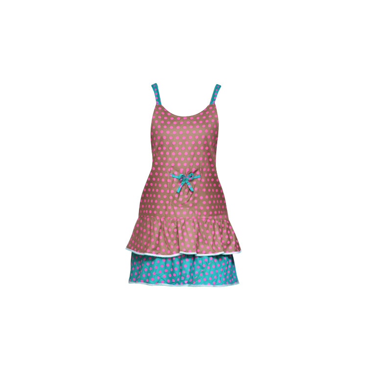 APA1171 Water Proof Dotted Apron with Double-Falbala