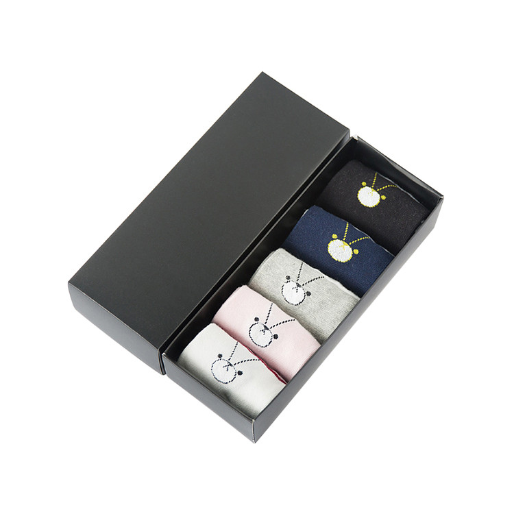 APS1132 Cartoon Bear Sock Set, 5 Pairs