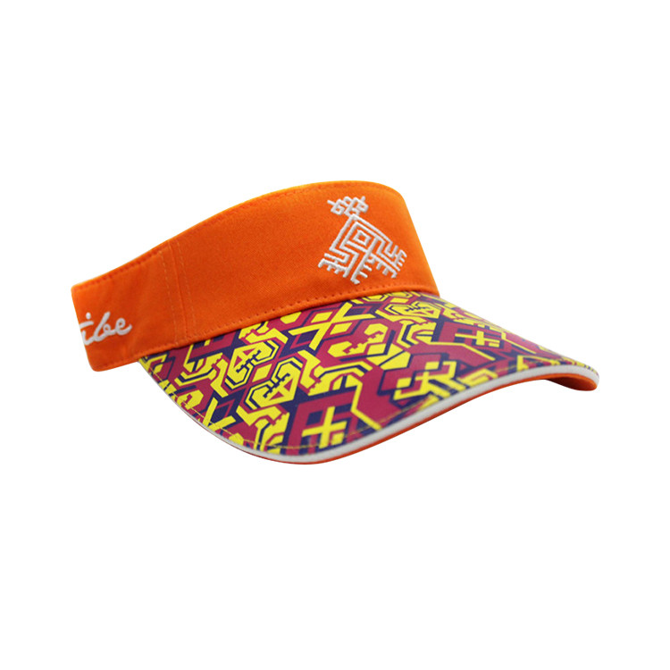 APH1206 Cotton Doodle Pattern Visor Hat