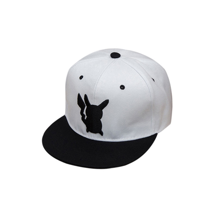 APH1275 Stylish Hip-hop Pikachu Pattern Flat Bill Cap