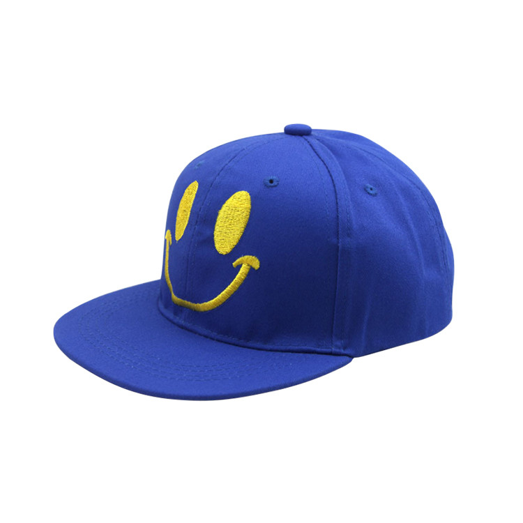 APH1283 Child-parent Hip-hop Cap with the Smile Pattern