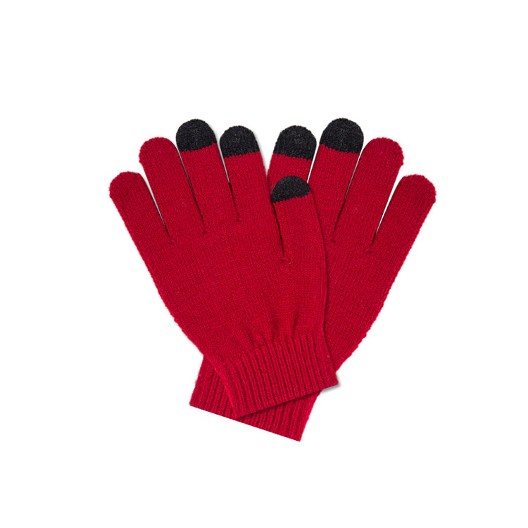 APG1125 Solid Color Woolen Glove with Touch Screen Technology