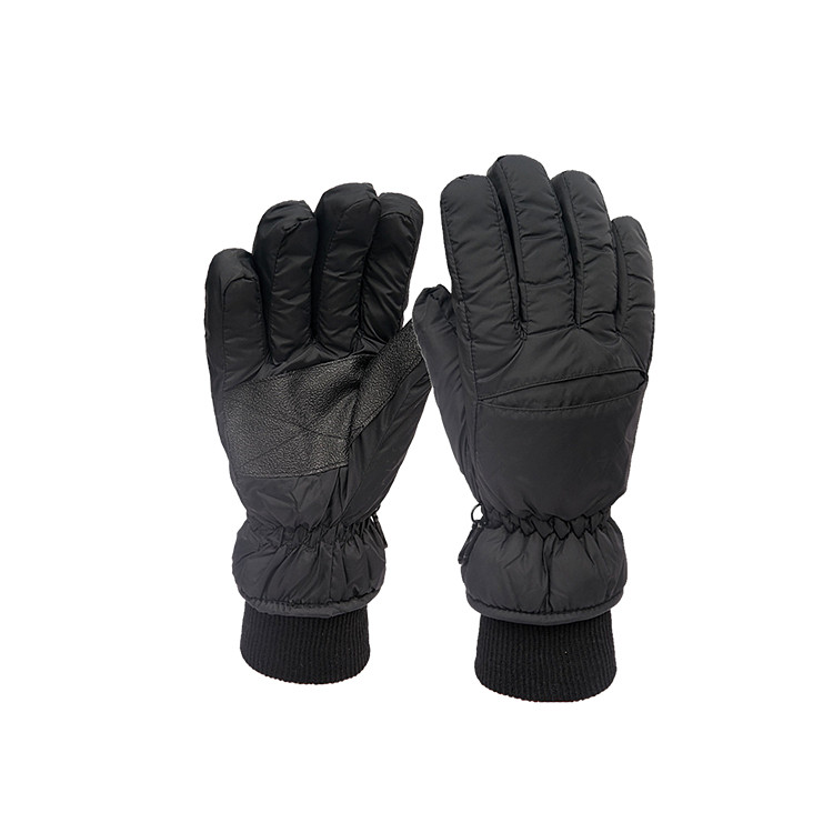 APG1138 Men's Black Nylon Skiing Glove with TR Fleece