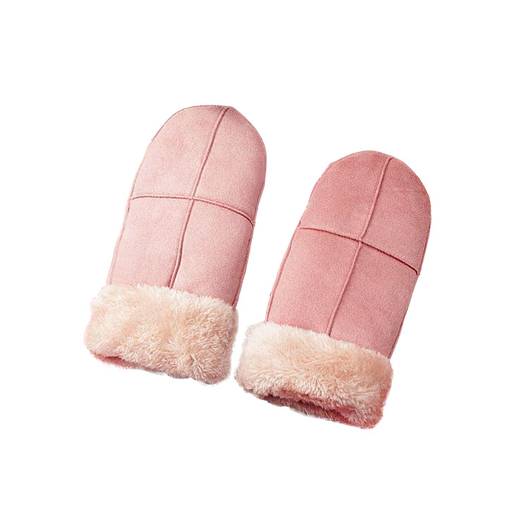 APG1159 Item nameKorean Style Chamois Mitten with Fluffy Cuff