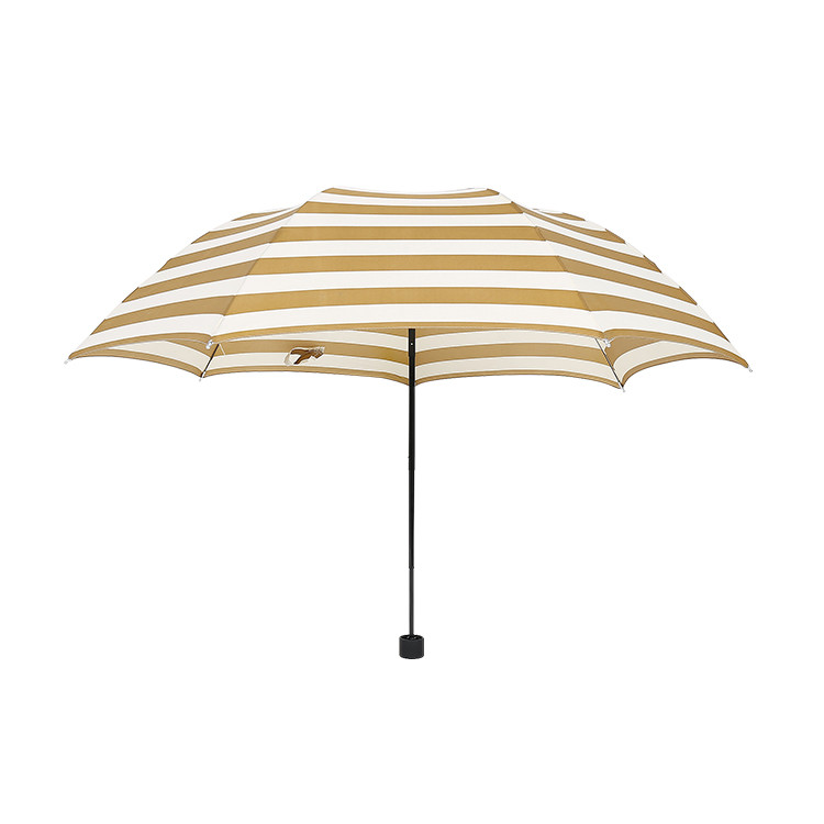 SUT1166 Striped Pattern Tri-fold Umbrella-43"