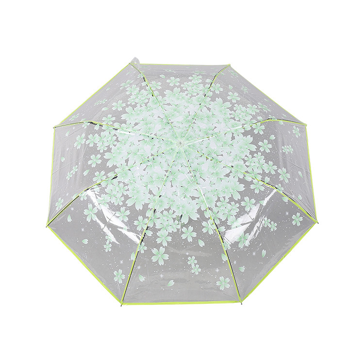 SUT1191 Clear Dome Shaped Sakura Umbrella-41"
