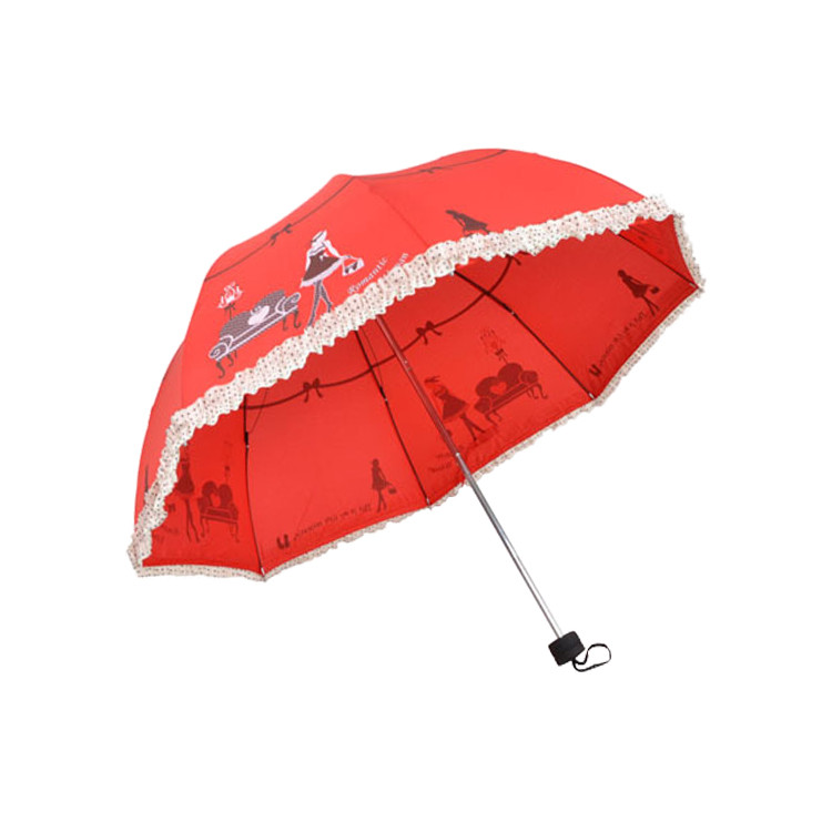 SUT1196 Folding Dome Parasol Umbrella-43"