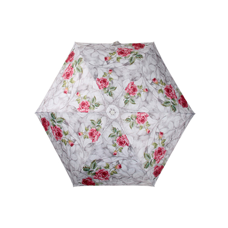 SUT1211 Tri-folding UV Protected Parasol Travel Umbrella-43"