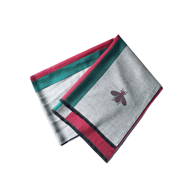 APC1144 Ladies' Updated Thick Wool Scarf and Shawl with Cute Bee Pattern