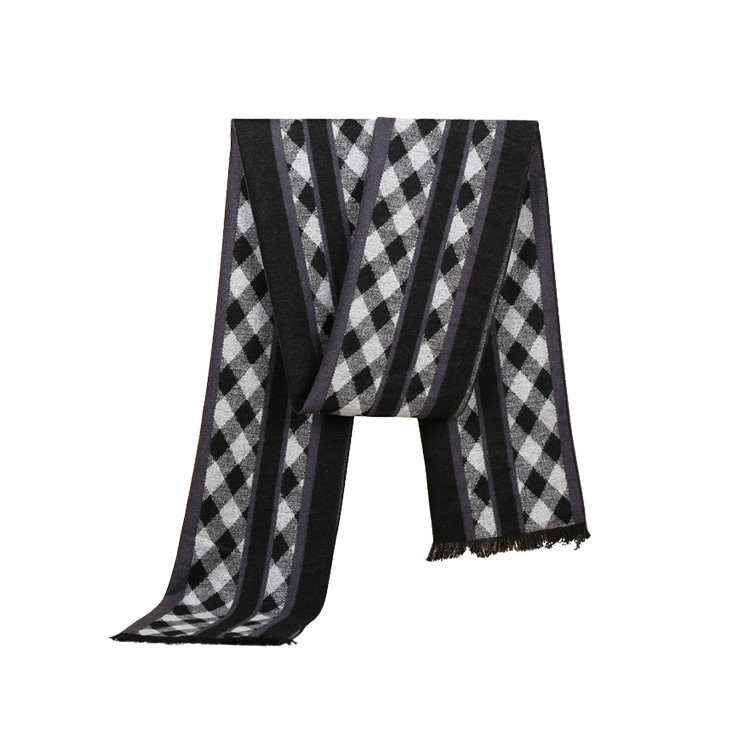 APC1155 Men's Business Style Plaid Pattern Scarf