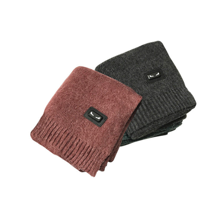 APC1209 Men's Solid Color Vintage-style Scarf