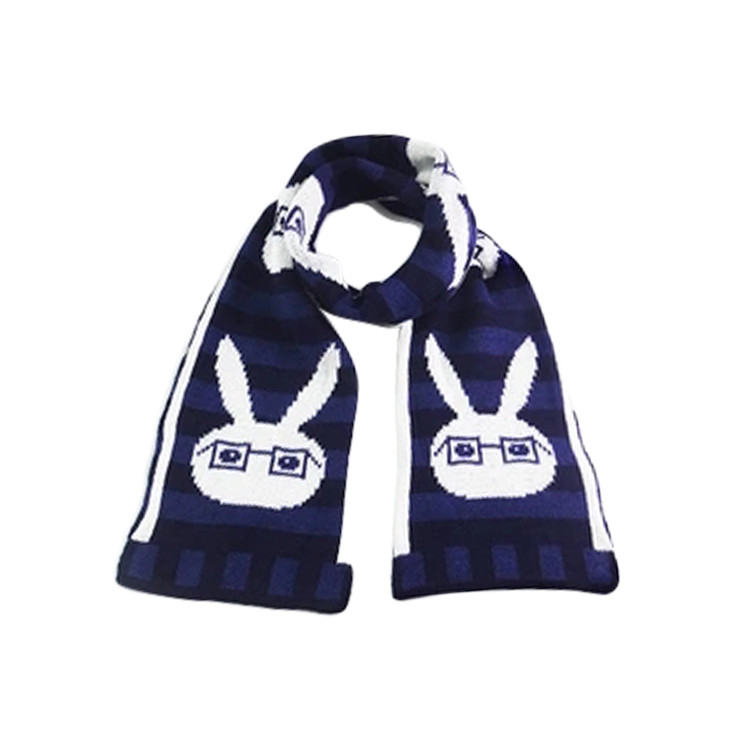 APC1225 Children's Knit Scarf with Rabbit Pattern