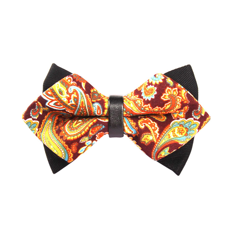 APE1521 Men's Double Layers Pre-tied Bowtie