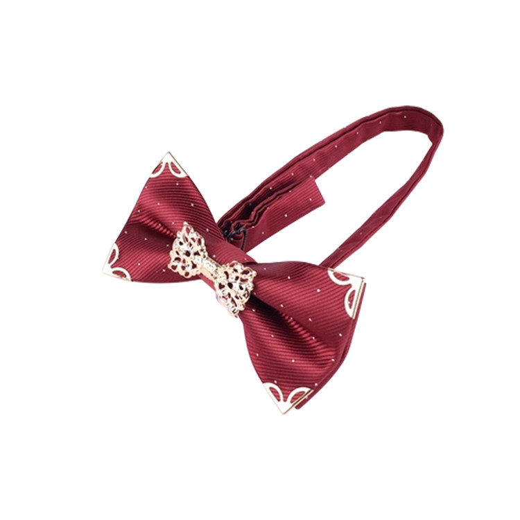 APE1541 Men's Luxury Solid Color Bowtie with Box