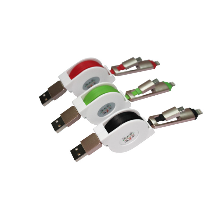 ELC1134 2-in-1 Retractable Charging Cable