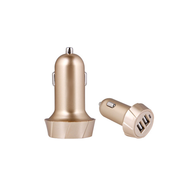 ELC1155 Aluminum Alloy Dual-port Car Charger