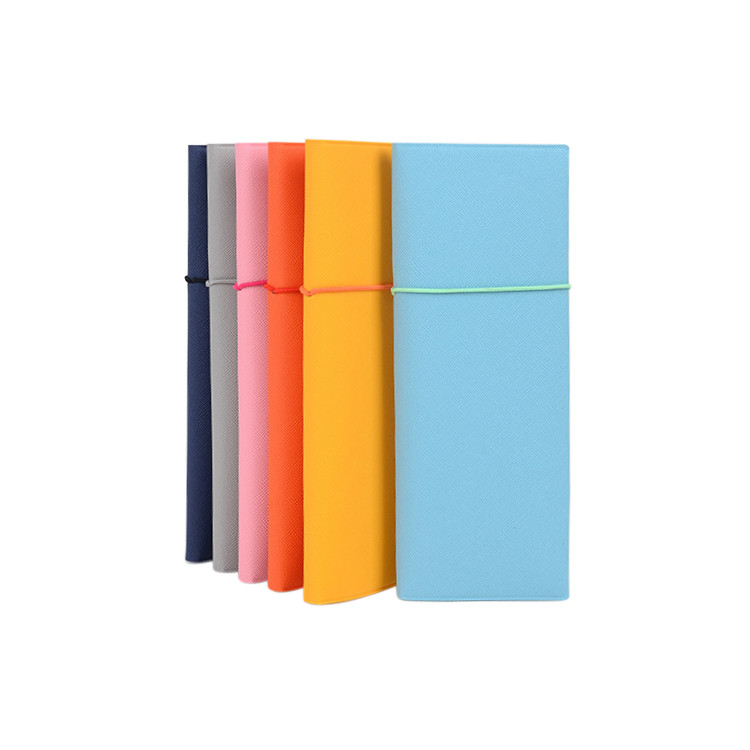 FPH1119Solid Color PU Foldable Pencil Pouch