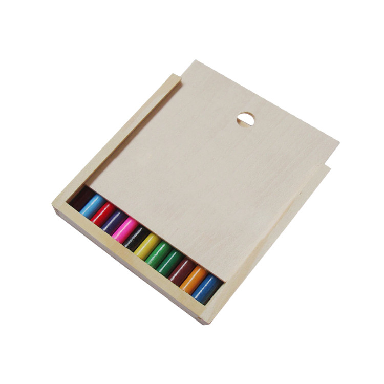 FPP1220 12-colors Pencil, Drawing Set with Push-pull Box