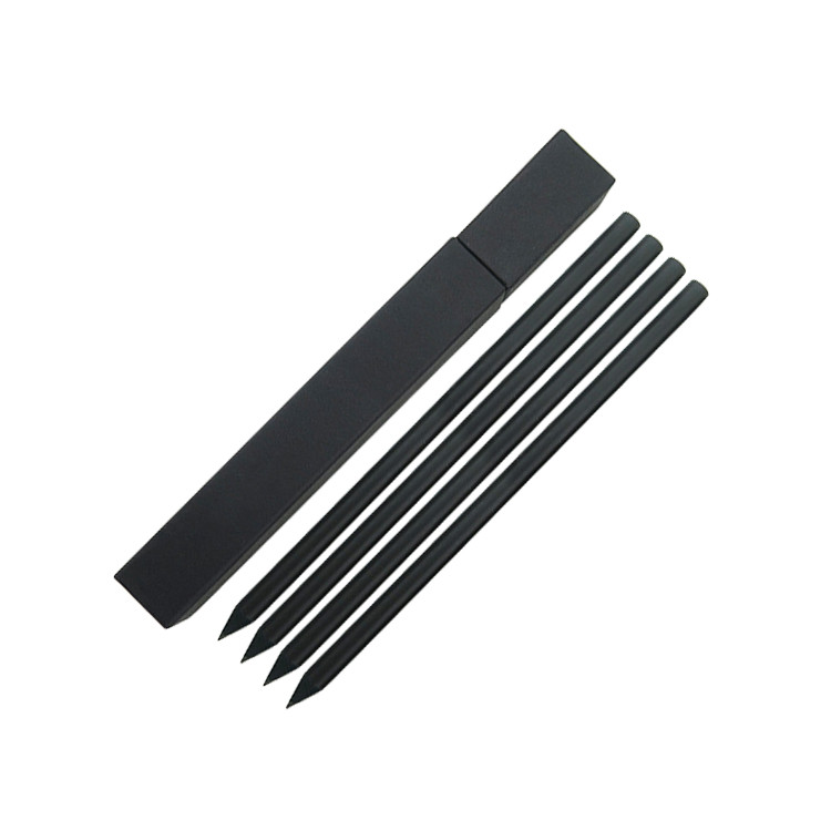 FPP1223 Solid Black Pencil Set, 4 Pcs