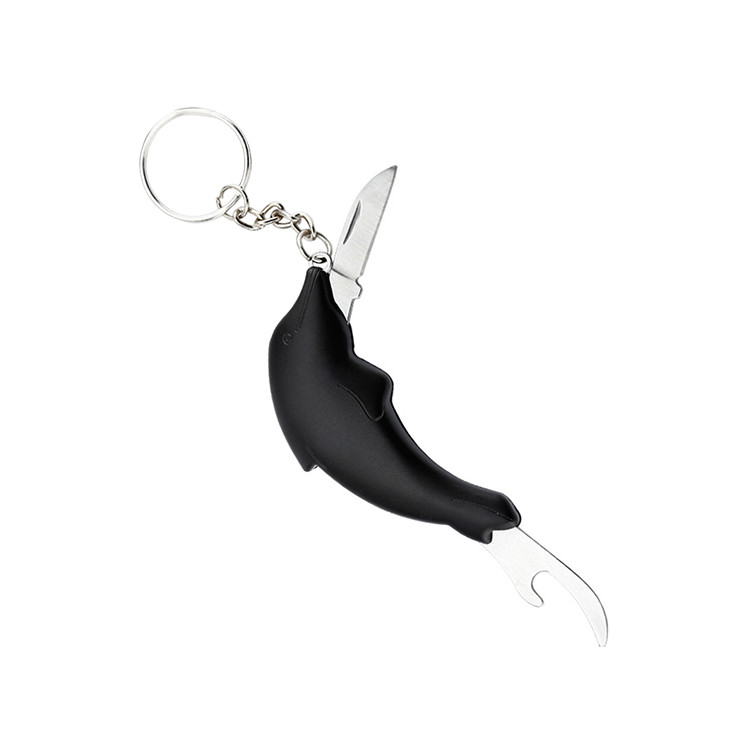 HAO1209 Dolphin Designed Bottle Opener with Pocket Knife