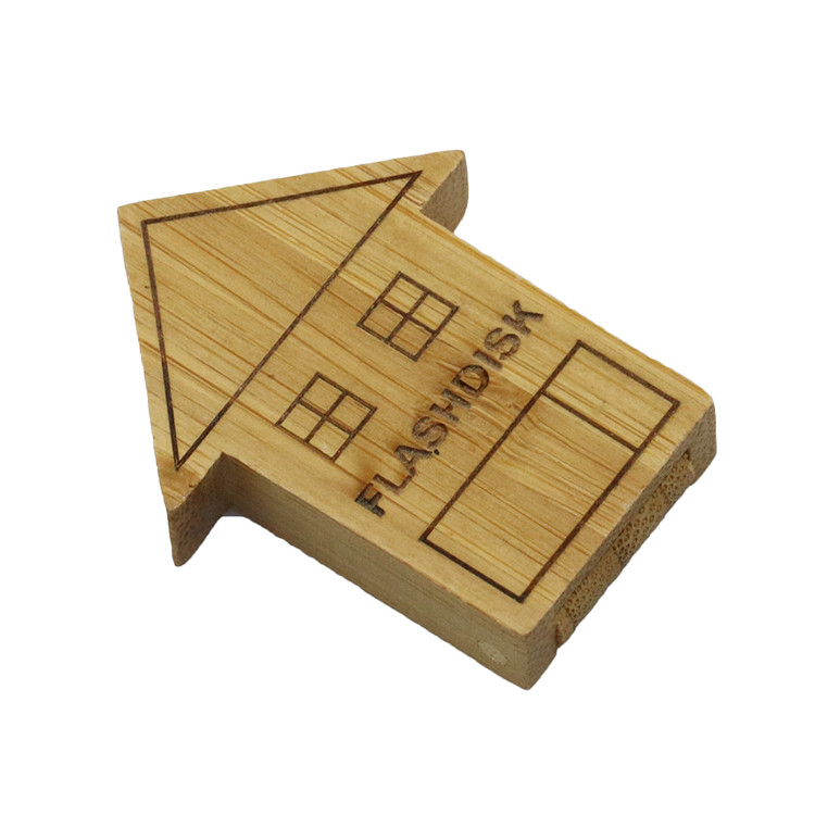 ELS1305Wooden House-shaped USB Flash Drive