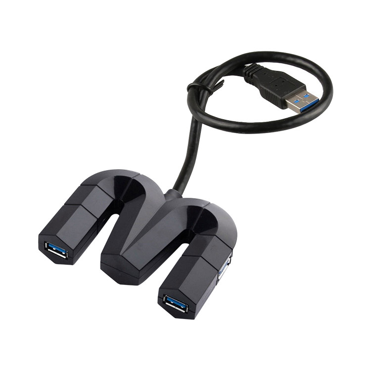 ELB1137M-shaped 4-port USB Hub