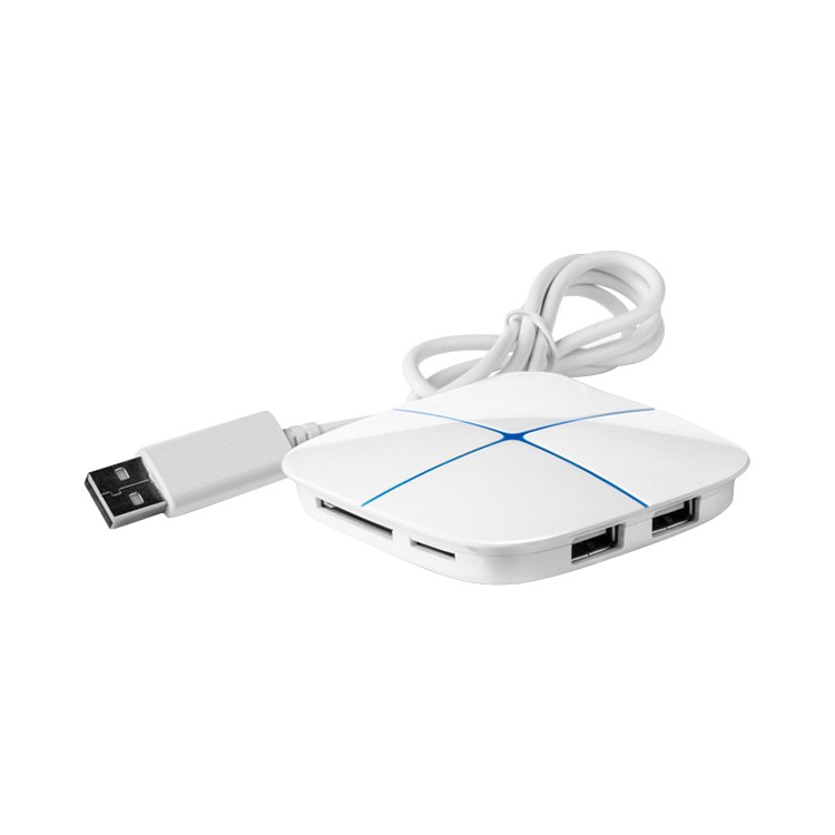 ELB1139Compact 6 Ports USB Hub with SD TF Card Reader
