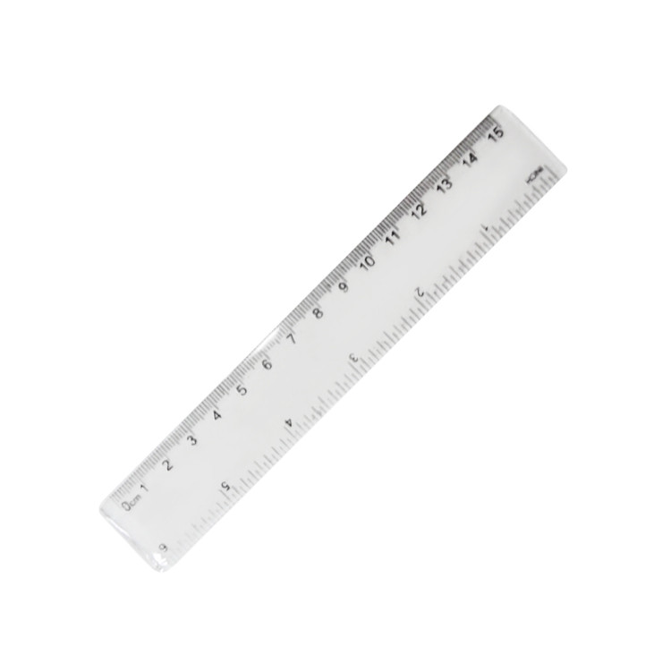 FPE1254 6-inches Plastic Straight Ruler for Student, Office