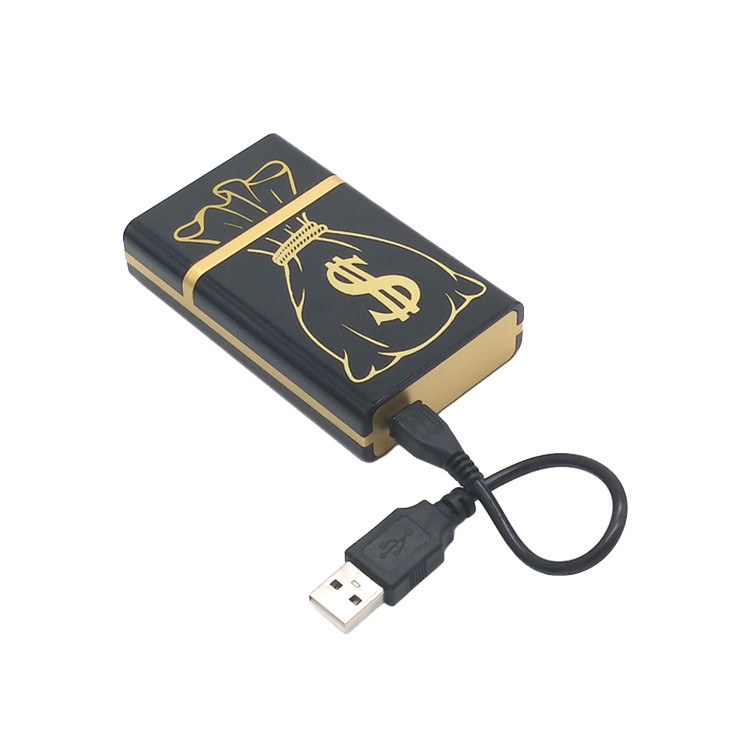 HAC1380 Multifunctional Cigarette Case with USB Rechargeable Lighter