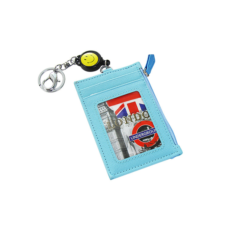HAW1241 4-slot Card Holder Case with Retractable Keychain