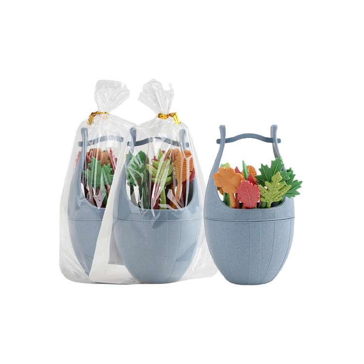 HAD1232 Leaf Fruit Forks with Barrel Holder