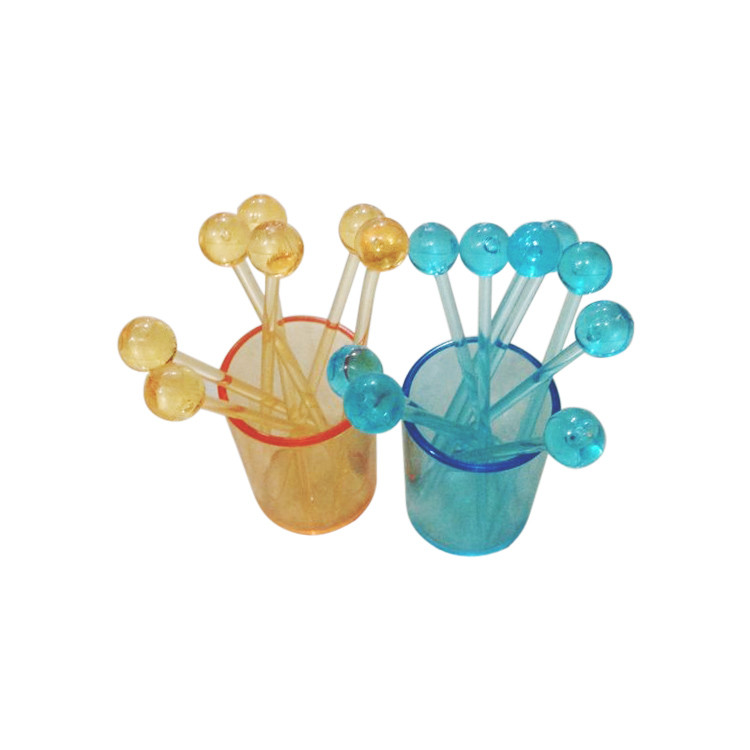 HAD1236 8-piece Plastic Fruit Pick Set with Cup