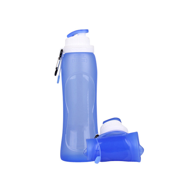 SUD1207 18OZ Silicone Foldable Water Bottle