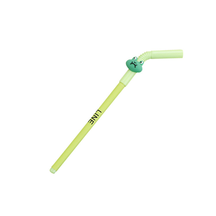 FPP1326 Cute Straw Animal Style Ballpoint Pen