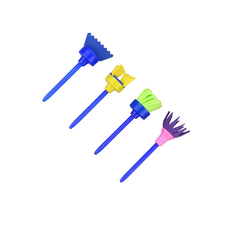SUP1115 Kid Painting Sponge Brush Set, 4-pieces