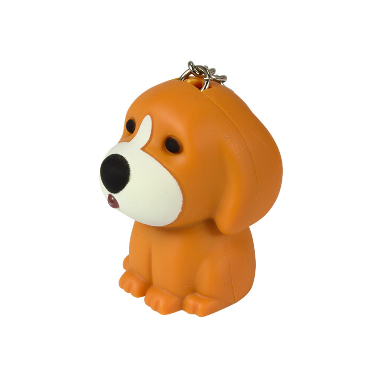 HAP1228 Puppy Shaped LED Sound Toy Keychain