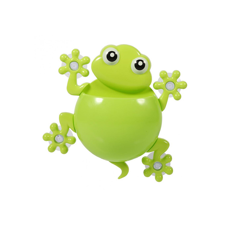 HPC1307 Cute Gecko Shape Wall Mount Suction Toothbrush Holder