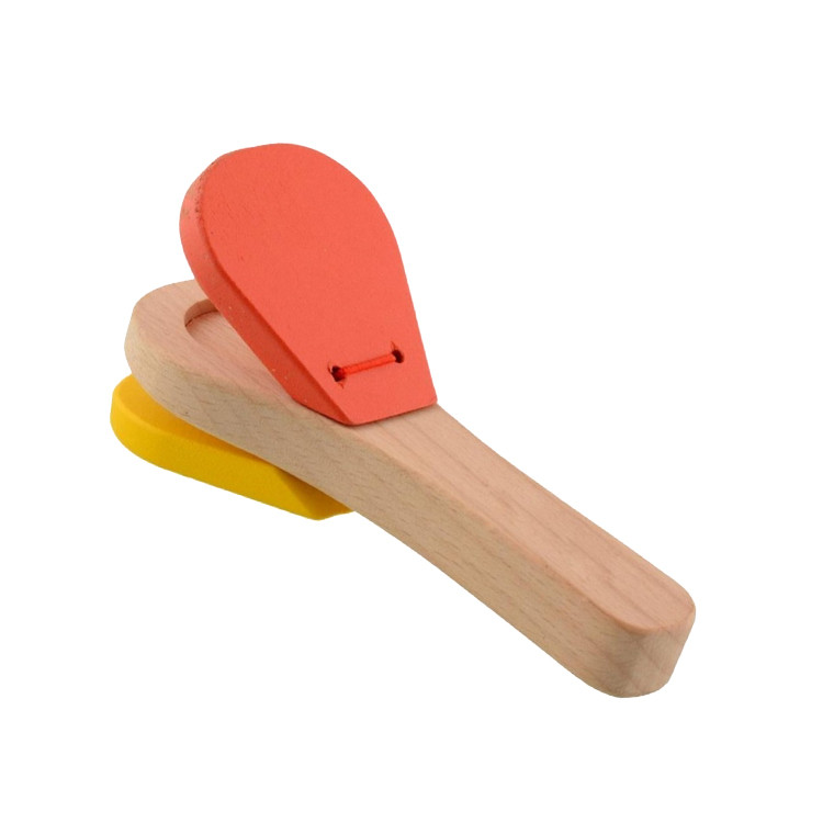 BWT1207 Lovely Kids Wooden Castanet Clapper