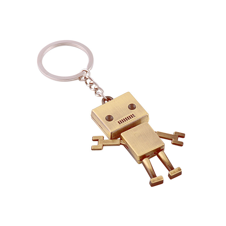 BWR1182 3D Robot Zinc Alloy Metal Keychain
