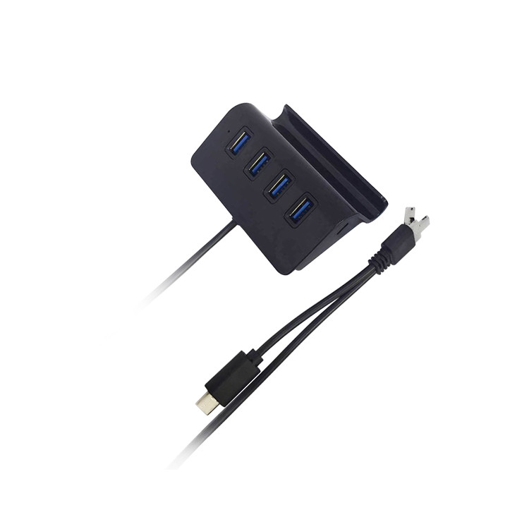 ELB1150 Multi-purpose 4-port OTG USB Hub with Phone Stand
