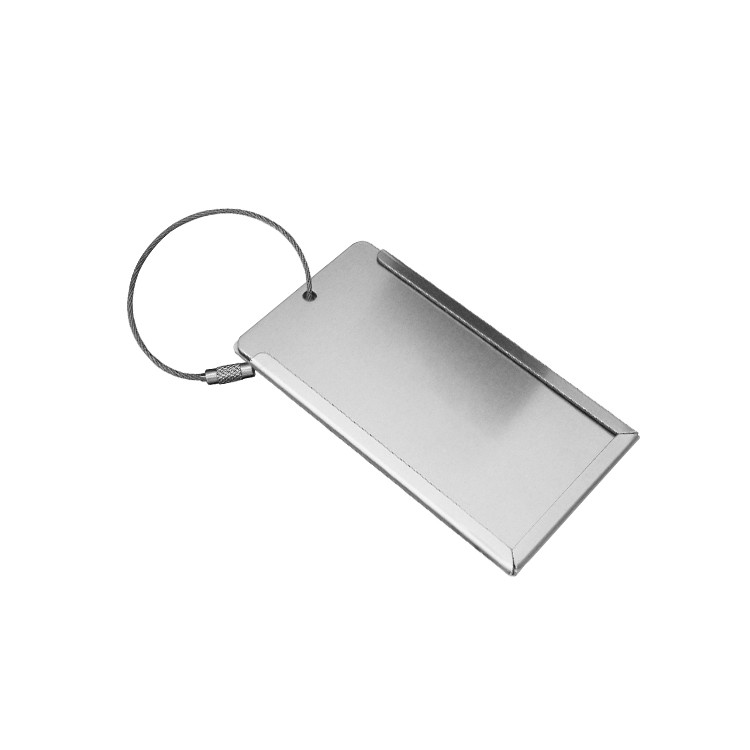 SUR1171 Aluminum Luggage Tag with Ring Hook