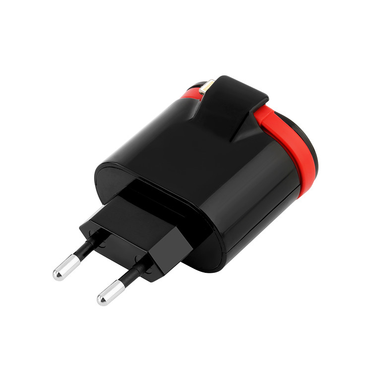 ELC1230 Dual-port Smart Travel USB Charger Adapter
