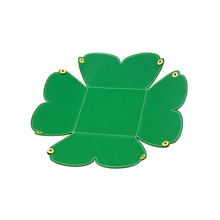 FPE1392 Clover-shaped PU Leather Organizer Tray